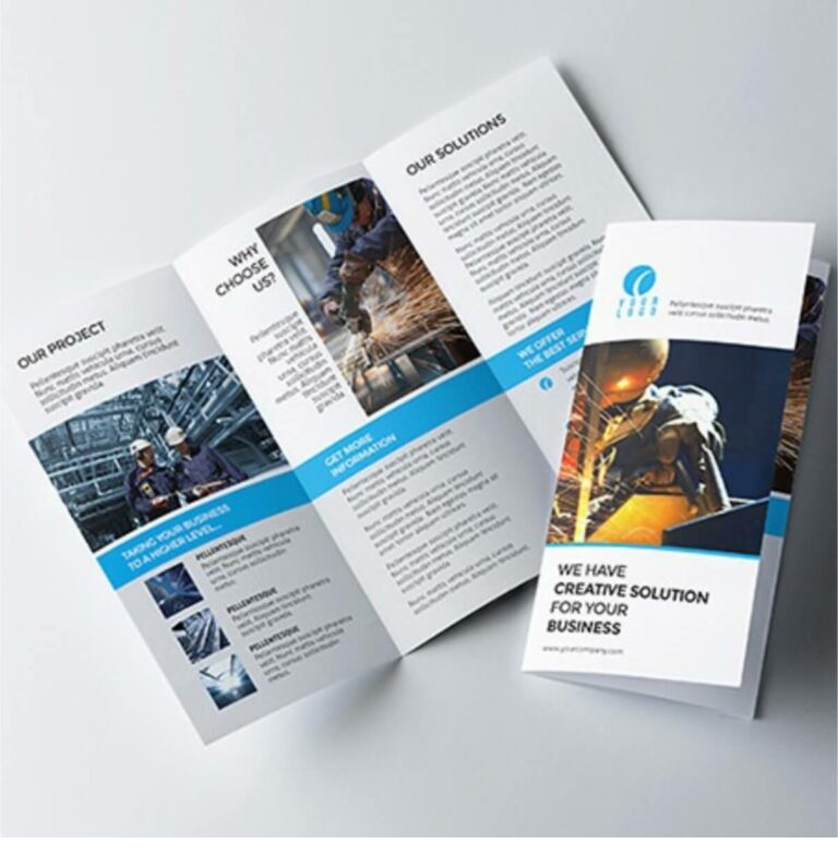 A4 Trifold Brochures (100 pieces)
